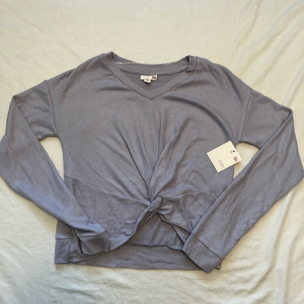 So, Light Purple Sweater.